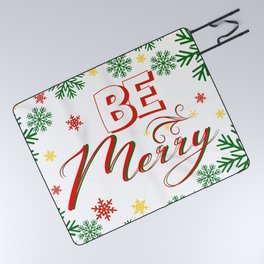 Be Merry Christmas  design Picnic Blanket