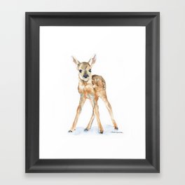 Deer Fawn Framed Art Print