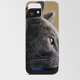 Russian Blue Cat iPhone Card Case