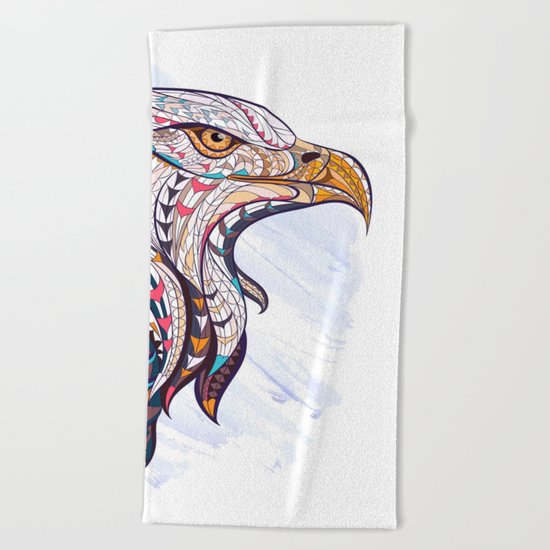 Colorful Ethnic Eagle Beach Towel