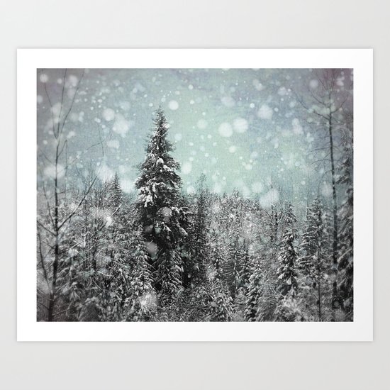 Snow Art Print