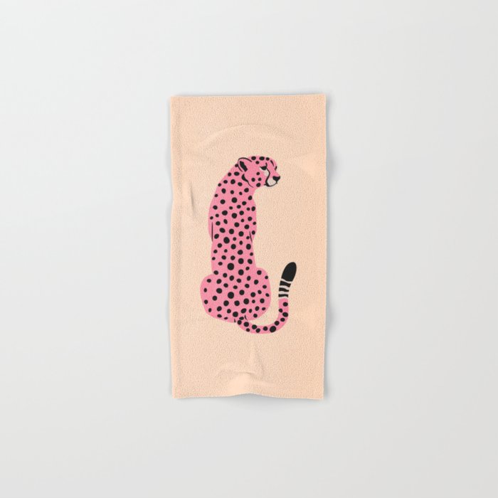 The Stare: Peach Cheetah Edition Hand & Bath Towel