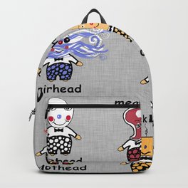 Weird and Wacky Head Types Backpack
