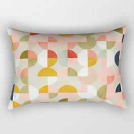 shapes mid century modern abstract Rectangular Pillow