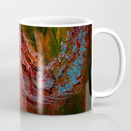 Elegant Elephant Teal and Red Coffee Mug
