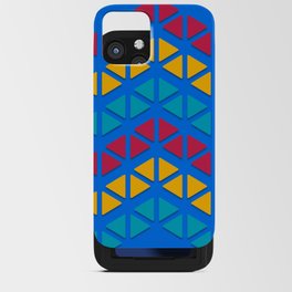 Colorful triangles iPhone Card Case