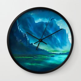Frozen Landscape Wall Clock