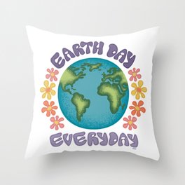 earth day Throw Pillow