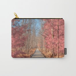Jesup Boardwalk Trail - Tickle Me Pink Carry-All Pouch | Photo, Nature, Landscape 