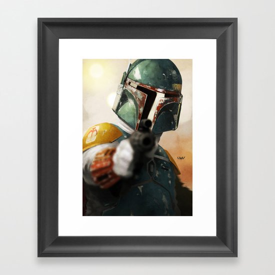 Boba Framed Art Print