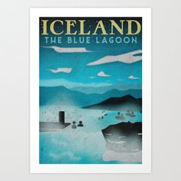 Iceland: Blue Lagoon Art Print