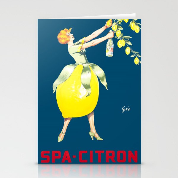 Vintage  Advertising Poster - Geo Spa Citron, 1925 Stationery Cards