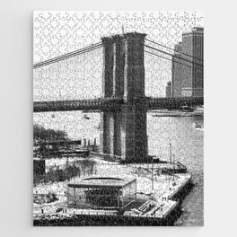 Brooklyn Bridge | Black and White Jigsaw Puzzle