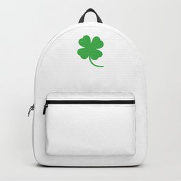 Distressed Four Leaf Clover St Patricks Day Backpack
