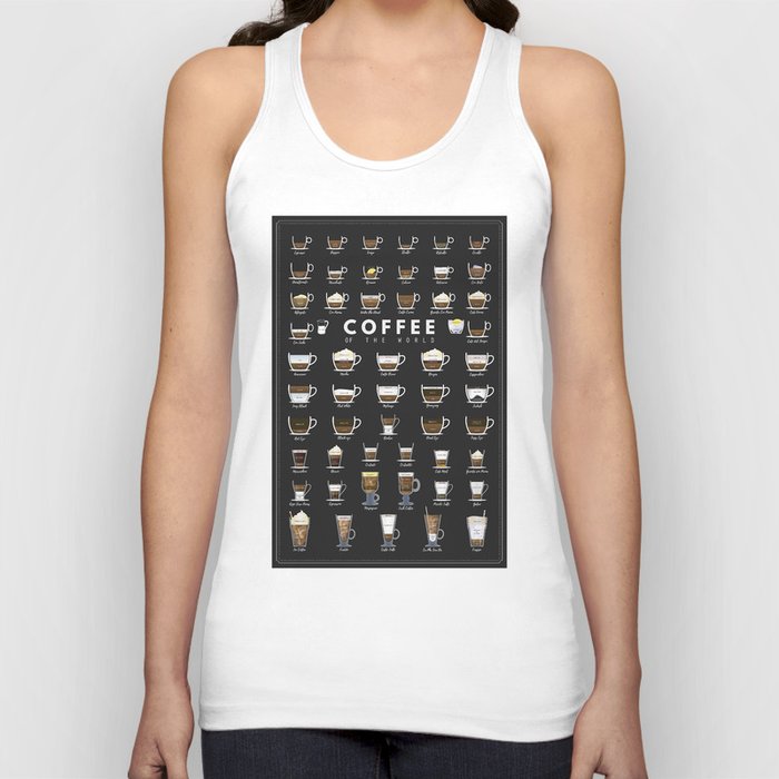Coffee Types Chart Tank Top by Dennson Creative