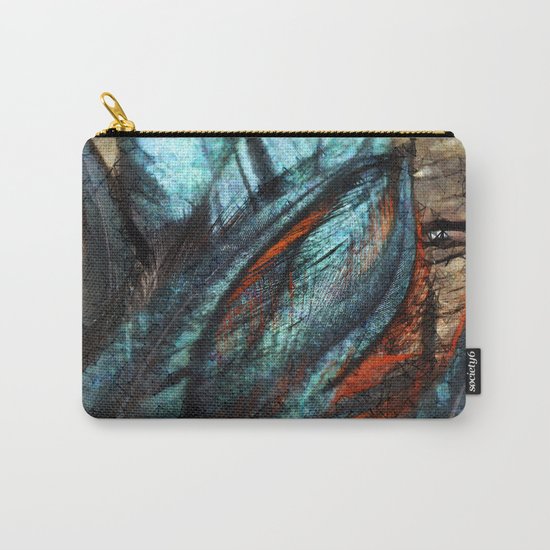 Fanciful Feathers Carry-All Pouch