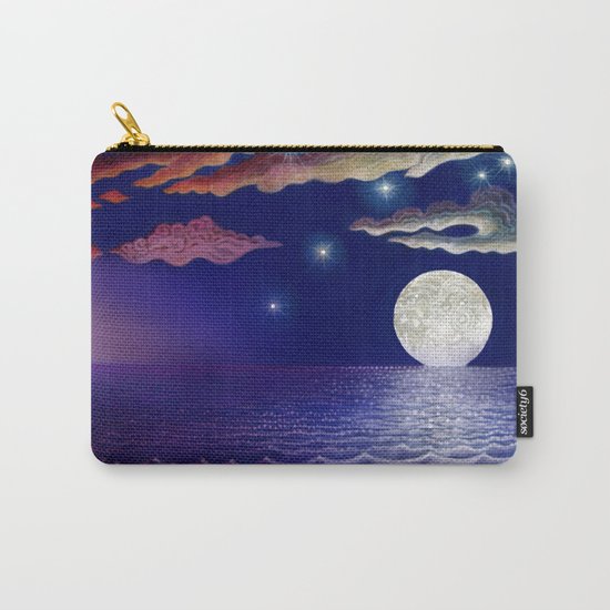 sunrise, moon, sea Carry-All Pouch