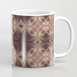 Gilded Elegance Victorian Digital Geometric Pattern Mug