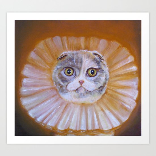 Chauncey Von Whiskerman Art Print