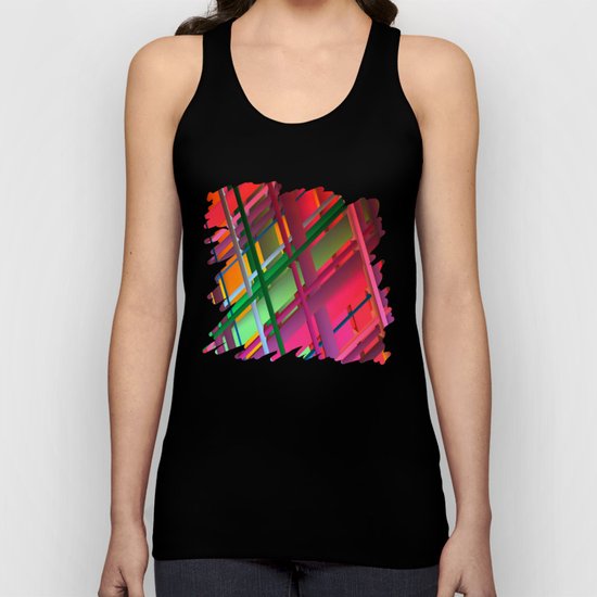 Striping Confusion Unisex Tank Top