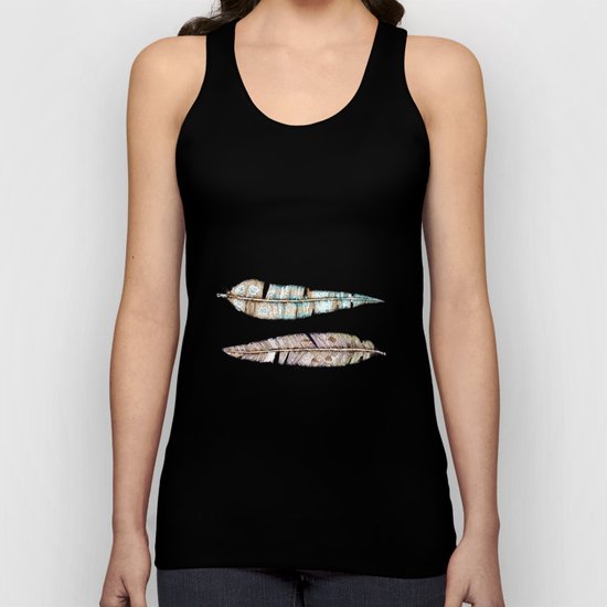 feather x2 Unisex Tank Top
