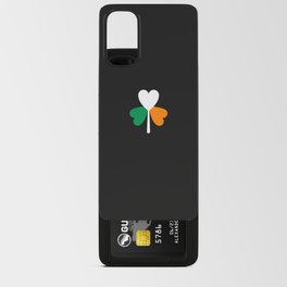 Clover heart shape Irish flag colors Android Card Case