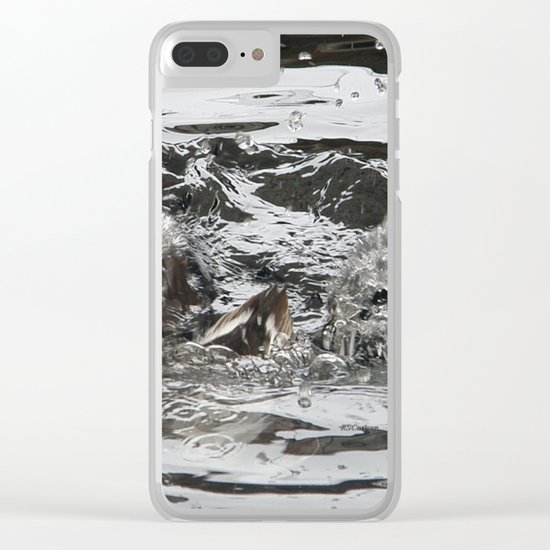 TEXTURES -- Troubled Waters Clear iPhone Case
