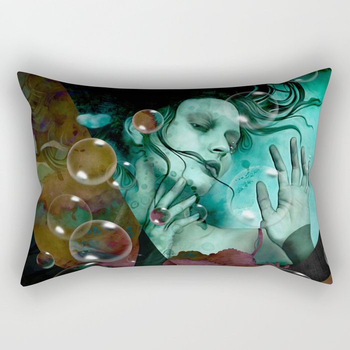 "The witch of the water forest" Rectangular Pillow