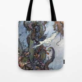 Vintage Mermaid  Tote Bag
