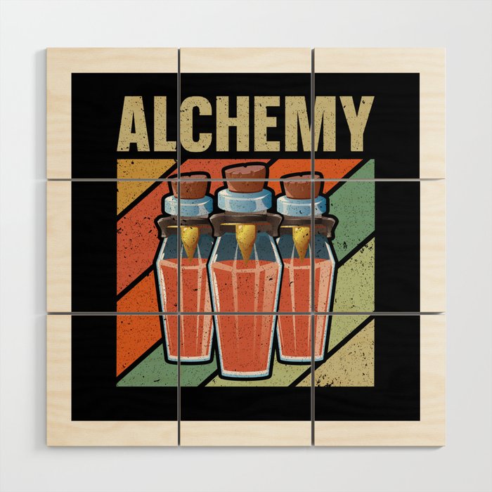 Alchemist Alchemy Potion Chemistry Wood Wall Art