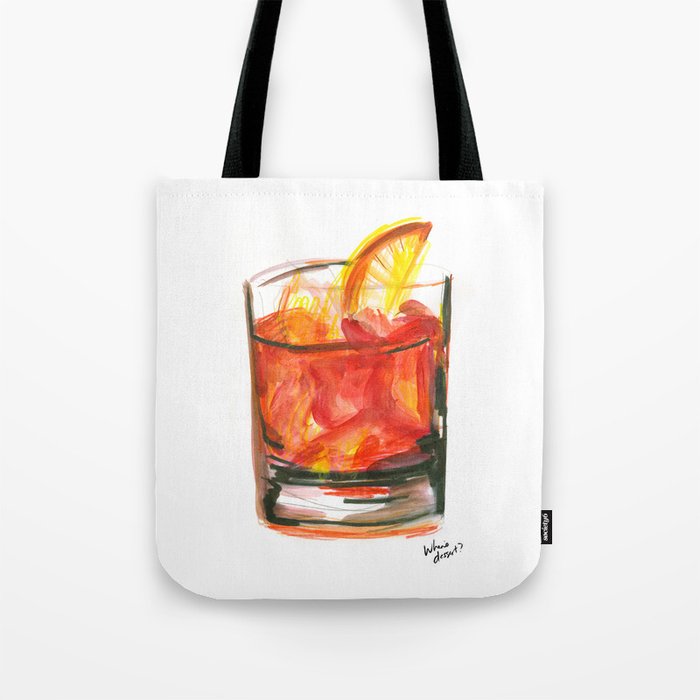 Negroni Cocktail Hour Tote Bag