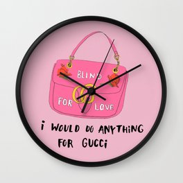 Blind For Love Wall Clock
