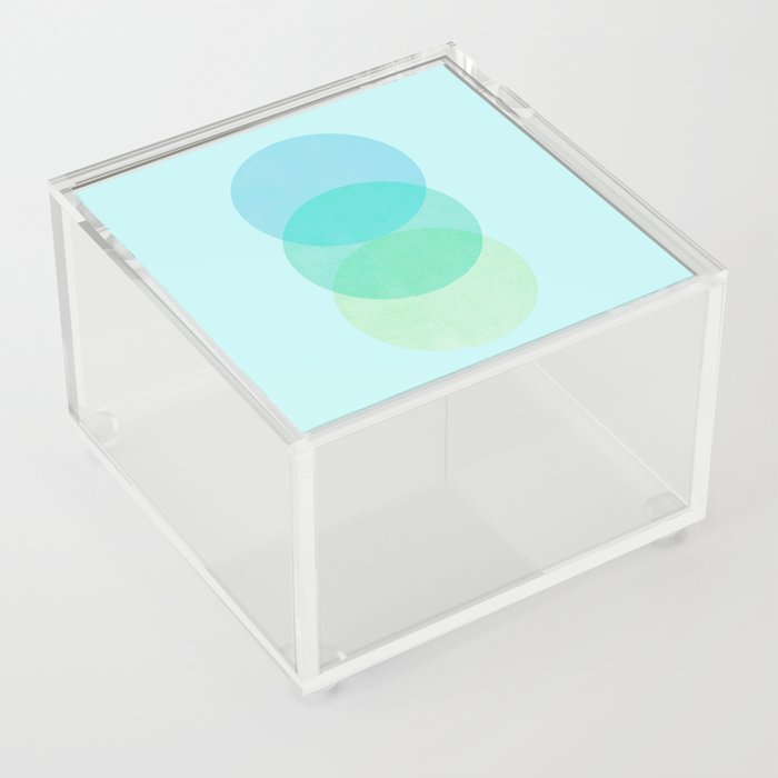 Abstraction_RAY_LIGHT_CIRCLE_BLUE_GREEN_NATURE_POP_ART_0531A Acrylic Box