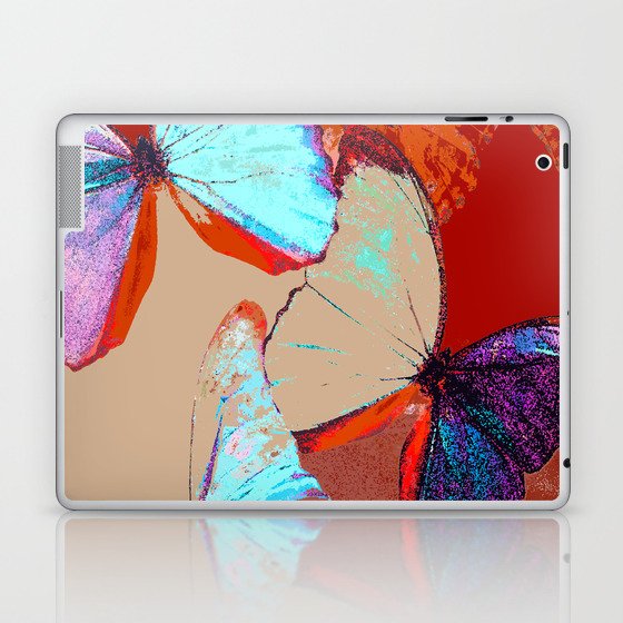 Butterflies in different colors #decor #society6 #buyart Laptop & iPad Skin