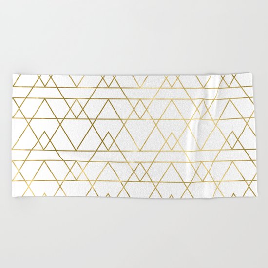 Modern Gold Beach Towel