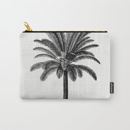 Vintage European Style Palm Tree Engraving Carry-All Pouch