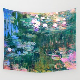water lilies : Monet Wall Tapestry