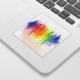 Rainbow Forest Sticker