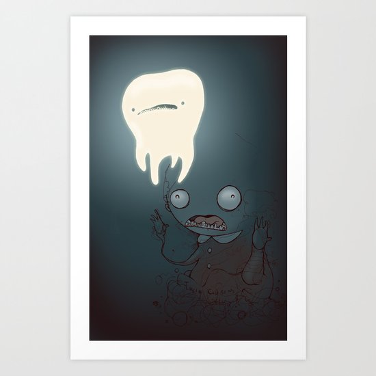 A powerful tooth Art Print