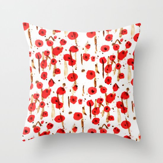 Début du printemps Throw Pillow