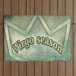 Virgo Season in money filter Outdoor Rug