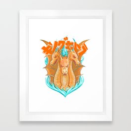 King Ghidorah! Framed Art Print