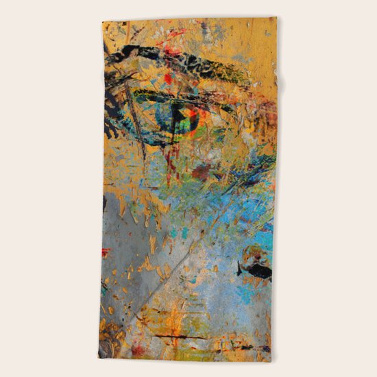 Yellow Wall Beach Towel
