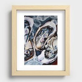 Center Panel - Oyster Triptych Recessed Framed Print