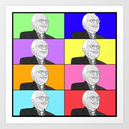 Retro Bernie for the win Art Print