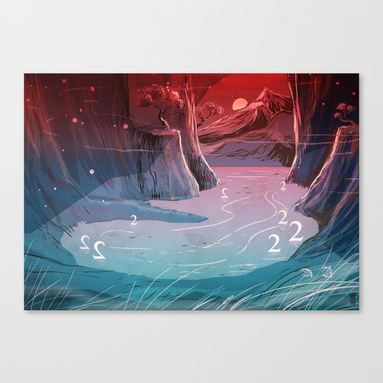 2wan Lake Canvas Print