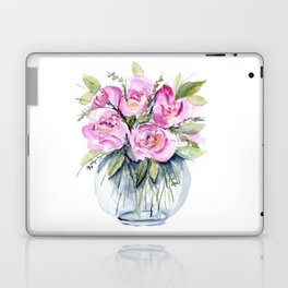 Vase of Peonies Laptop & iPad Skin