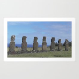 Moai of Easter Island Art Print