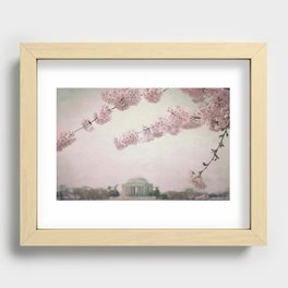 Washington DC Cherry Blossoms Recessed Framed Print