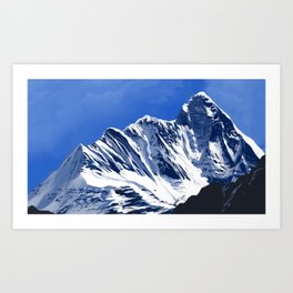 blue mountain Art Print